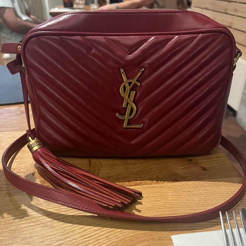 YSL Lou Medium Quilted Camera Crossbody Bag
